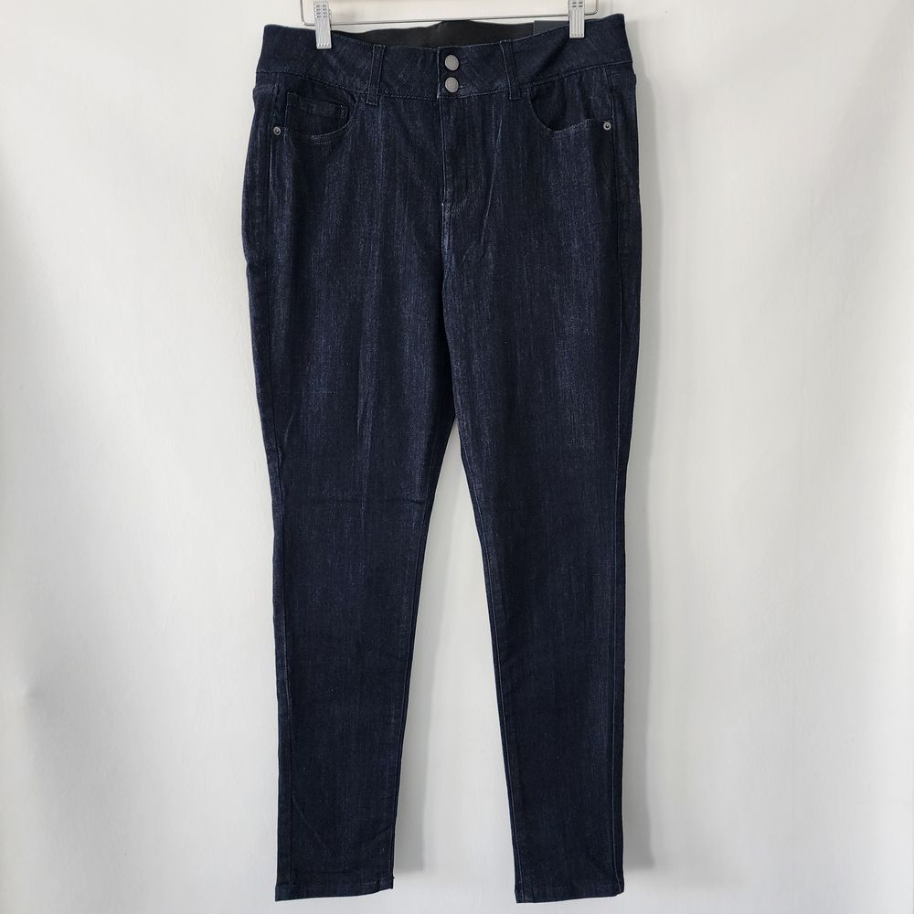 NEW Venezia dark wash high rise skinny Tigher Tummy jeans womens size 14